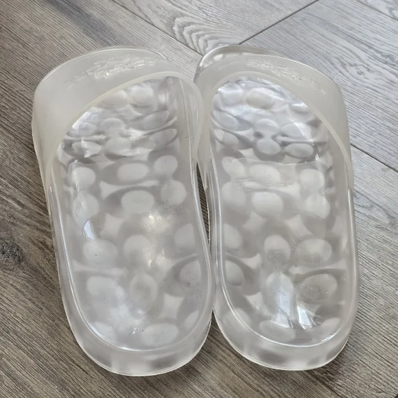 Coach Ulyssa Rubber Slide Clear Size 8 Coastal Nautical Vaca Casual Streetwear - Picture 11 of 15